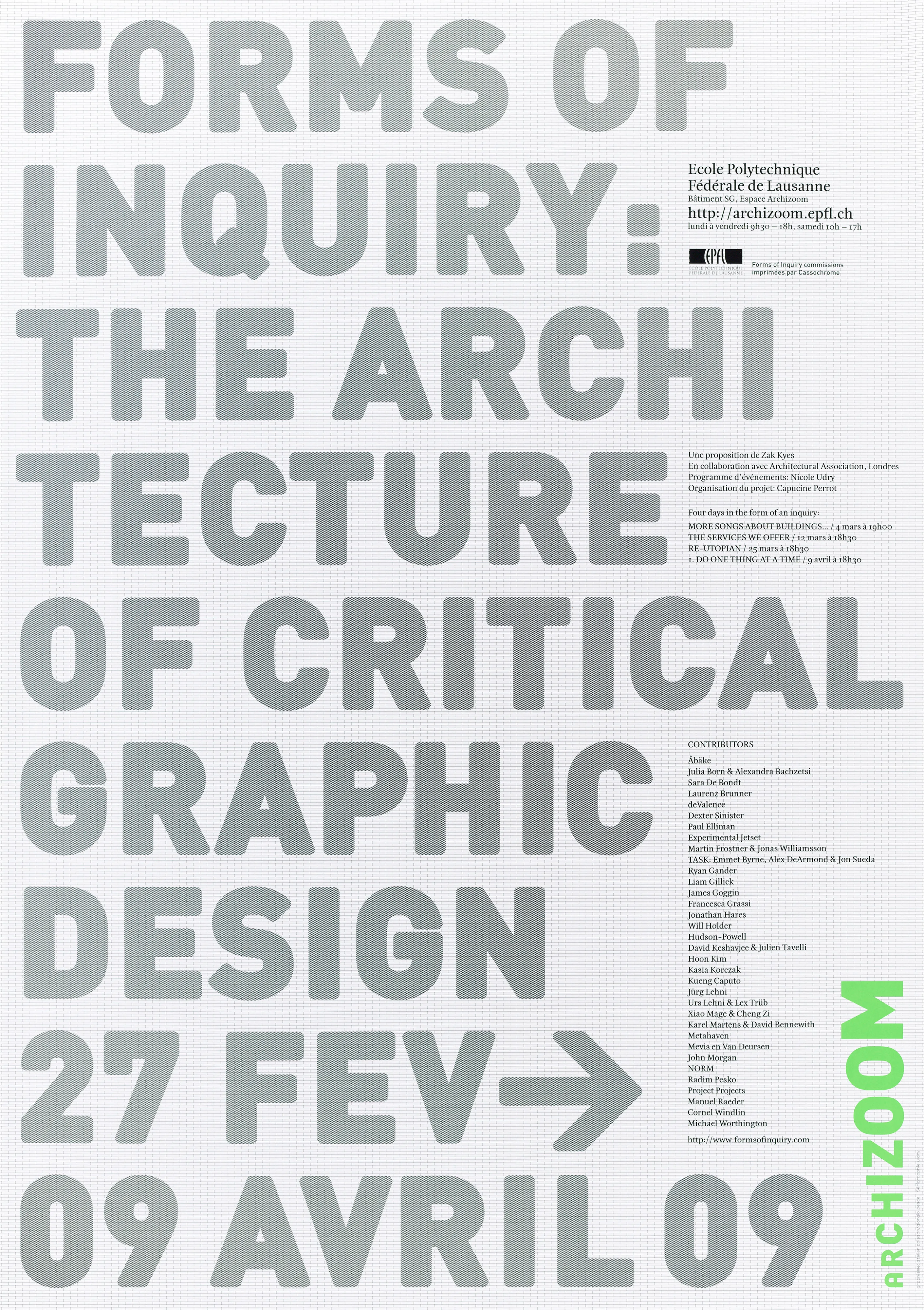 Forms of inquiry: the architecture of critical graphic design