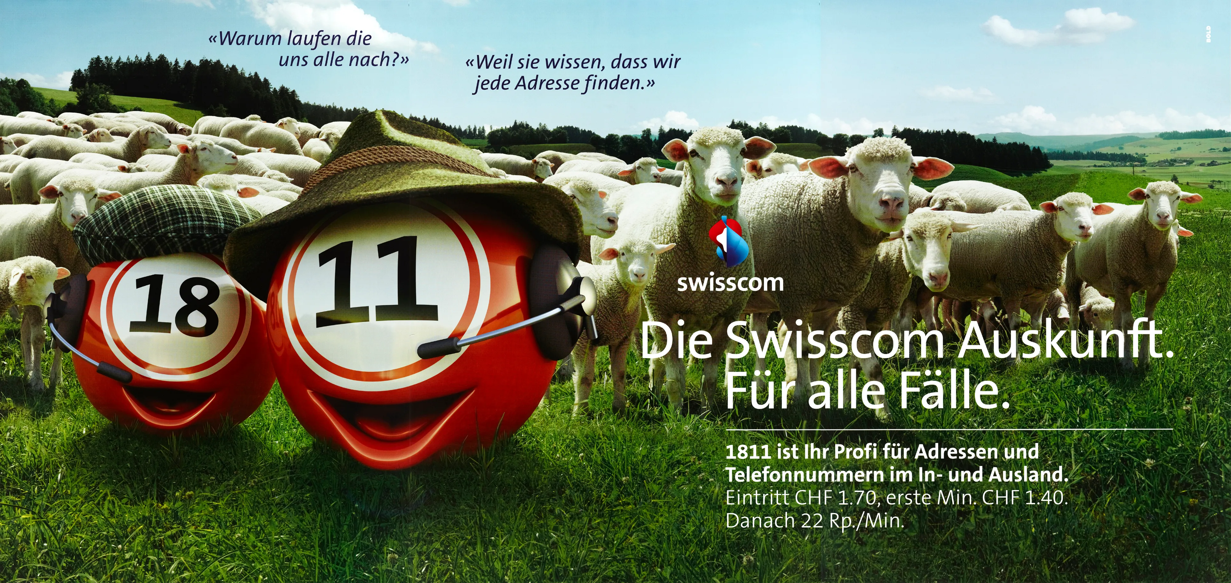 Die Swisscom Auskunft. Für alle Fälle