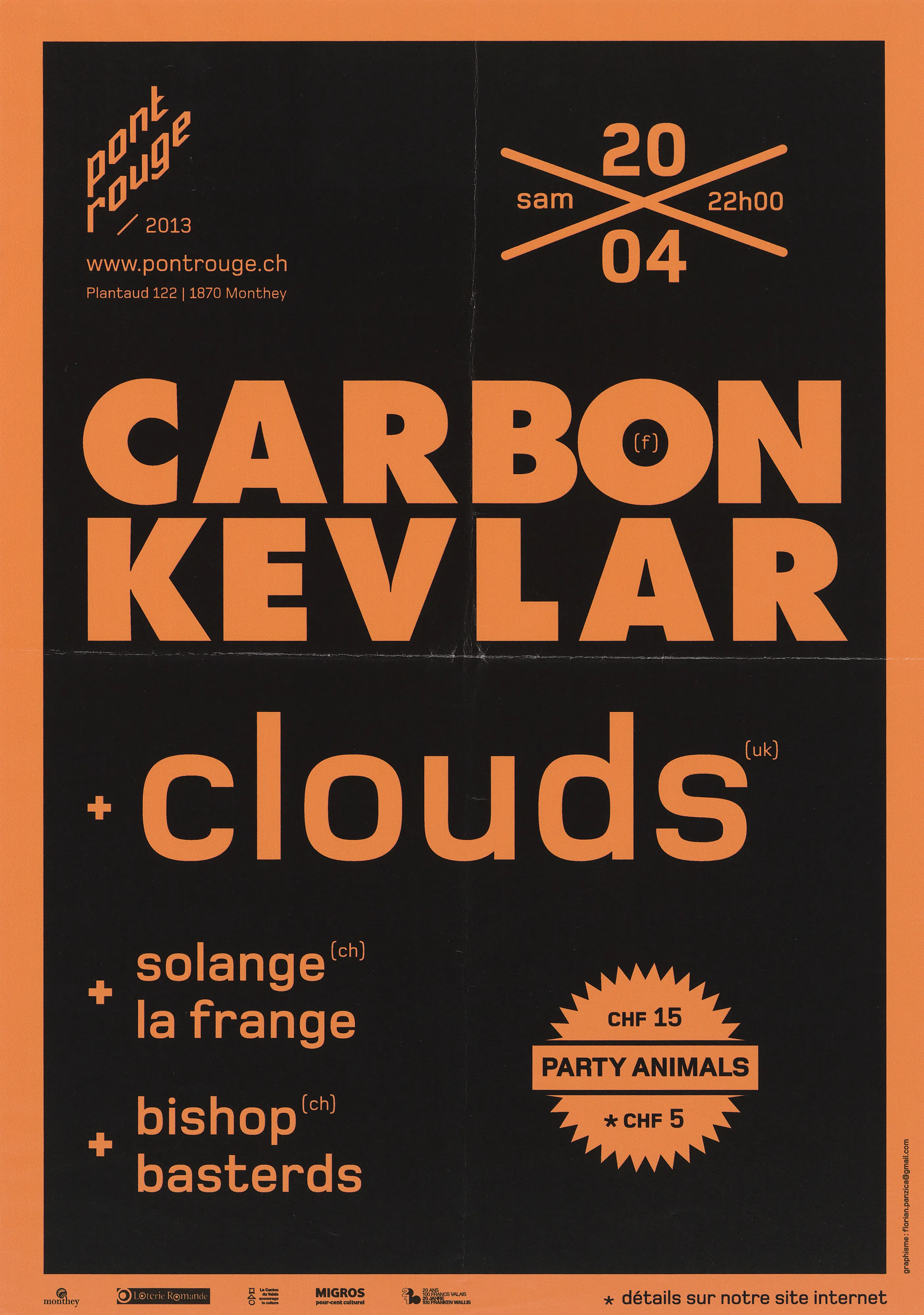 Carbon Kevlar (f), + Clouds (uk) + Solange La Frange (ch)