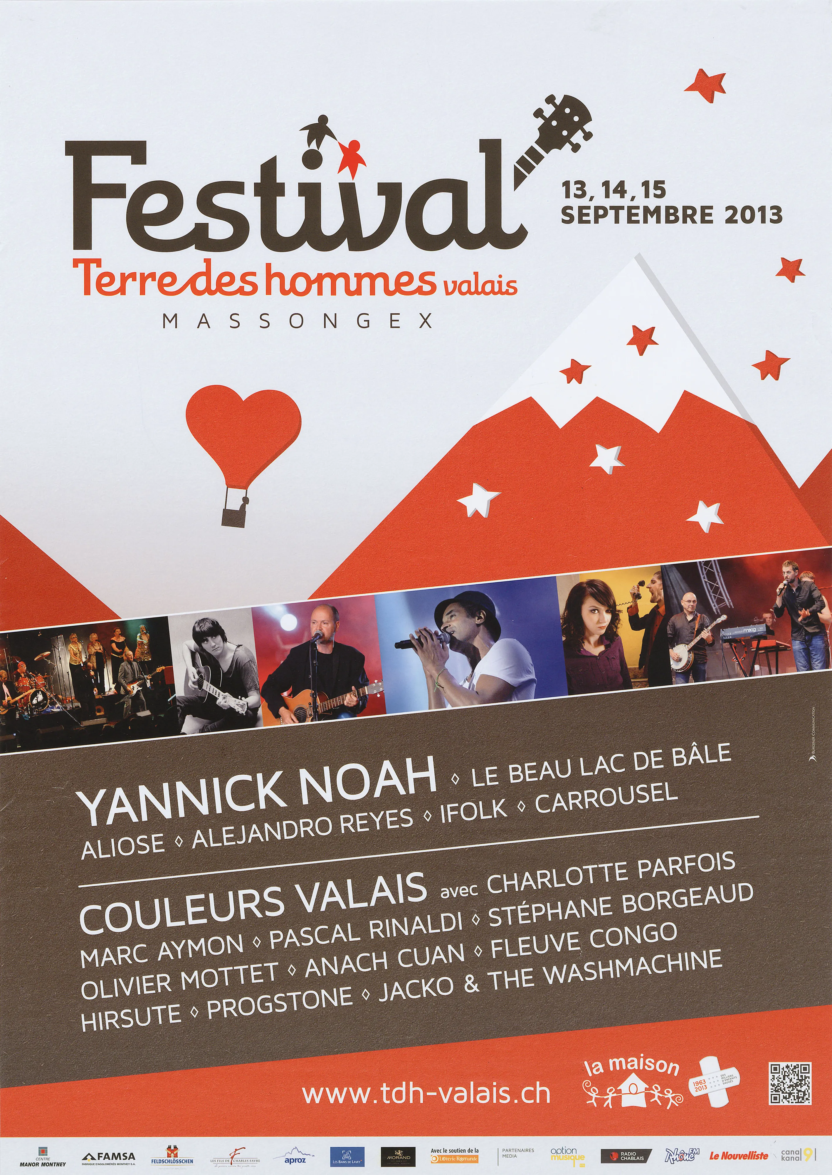 Festival Terre des hommes Valais, Yannick Noah