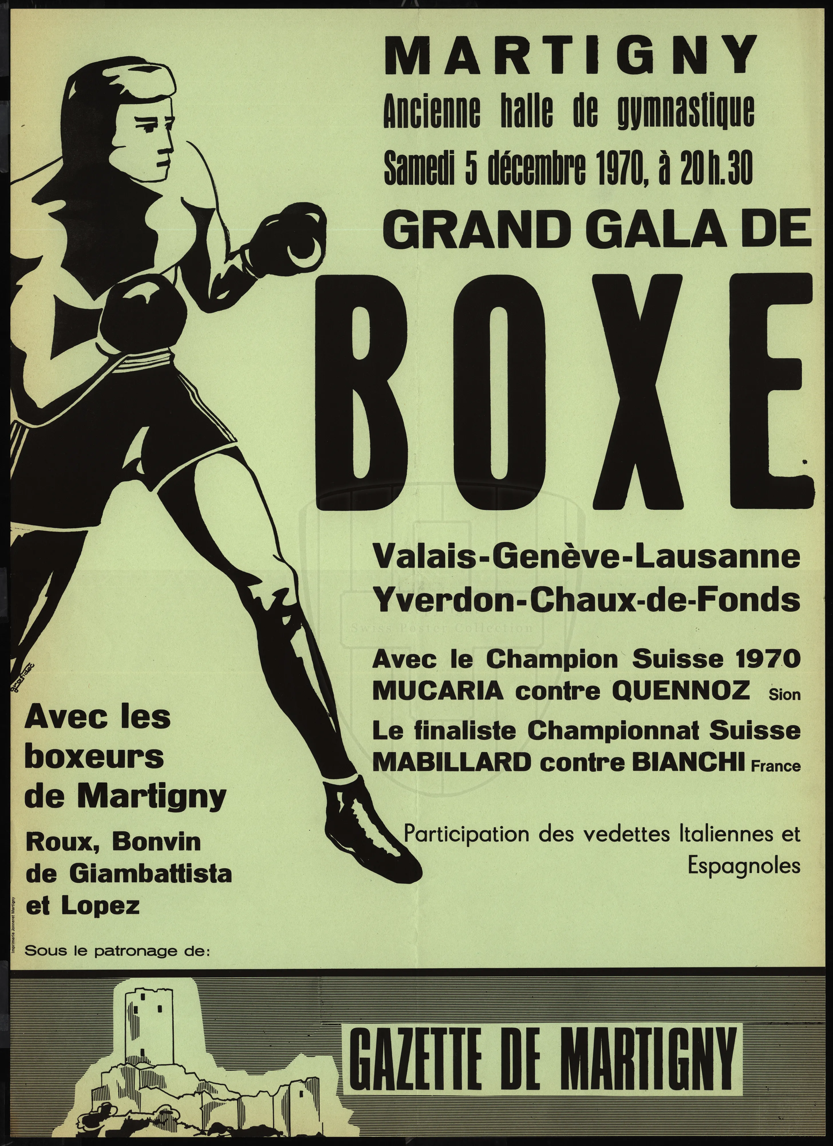 Martigny, samedi 5 décembre 1970