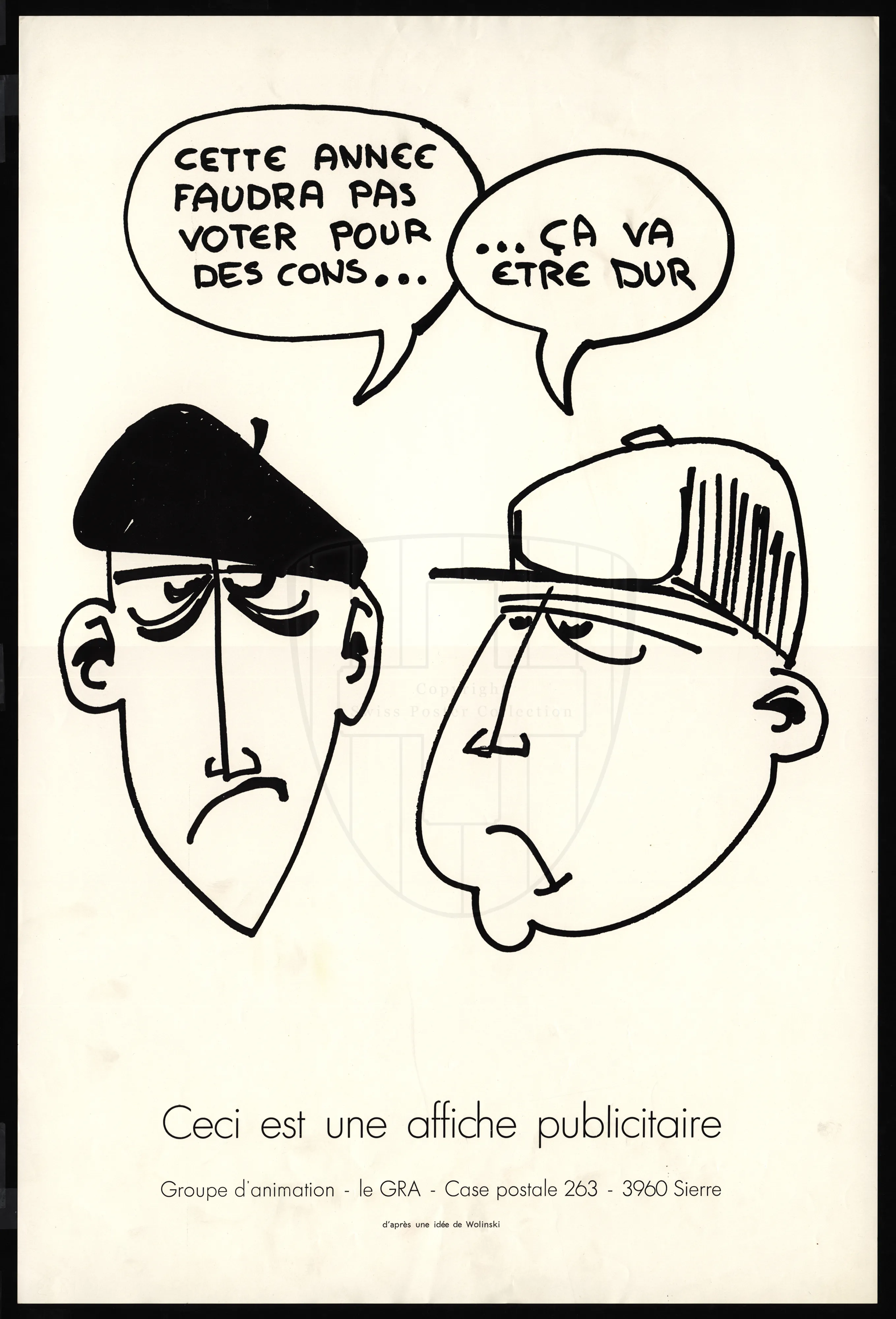 Cette année faudra pas voter pour des cons, Ca va être dur