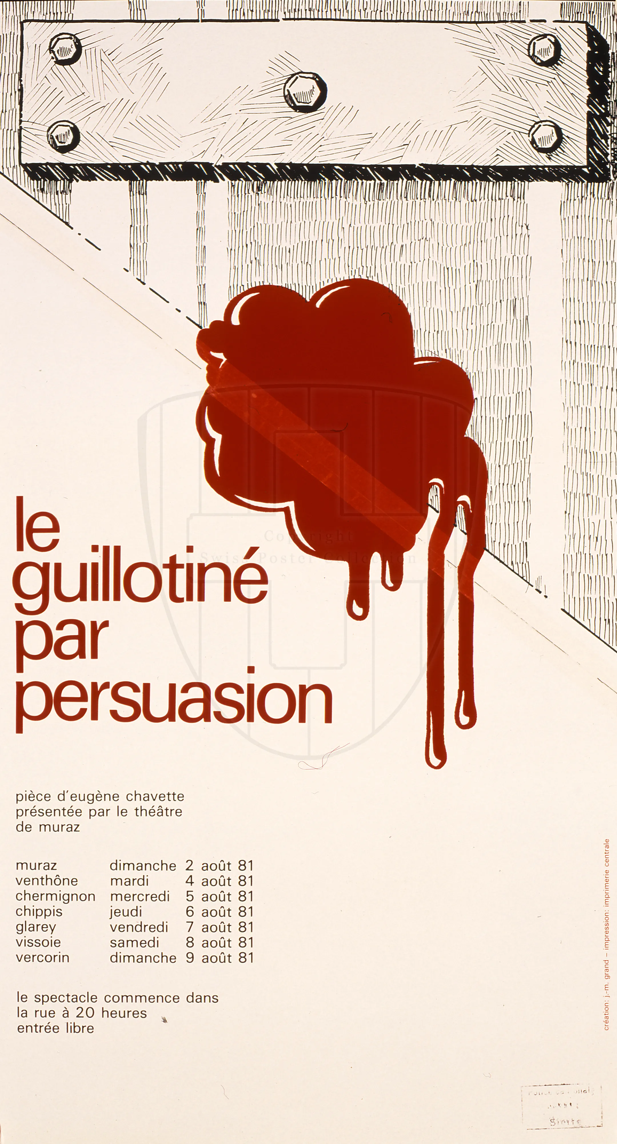 Le, guillotiné