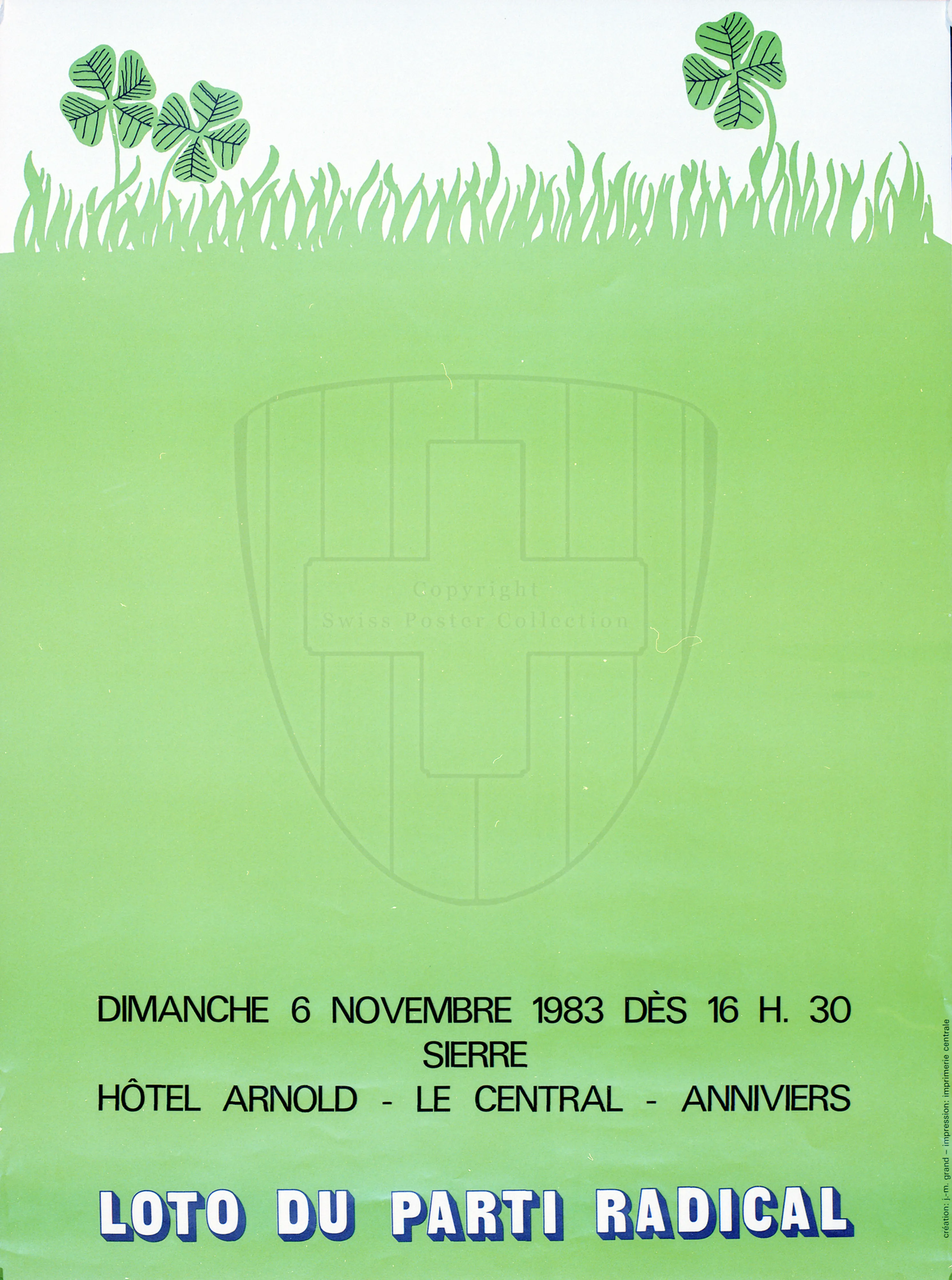 Dimanche 6 novembre 1983 dès 16 h. 30, Sierre