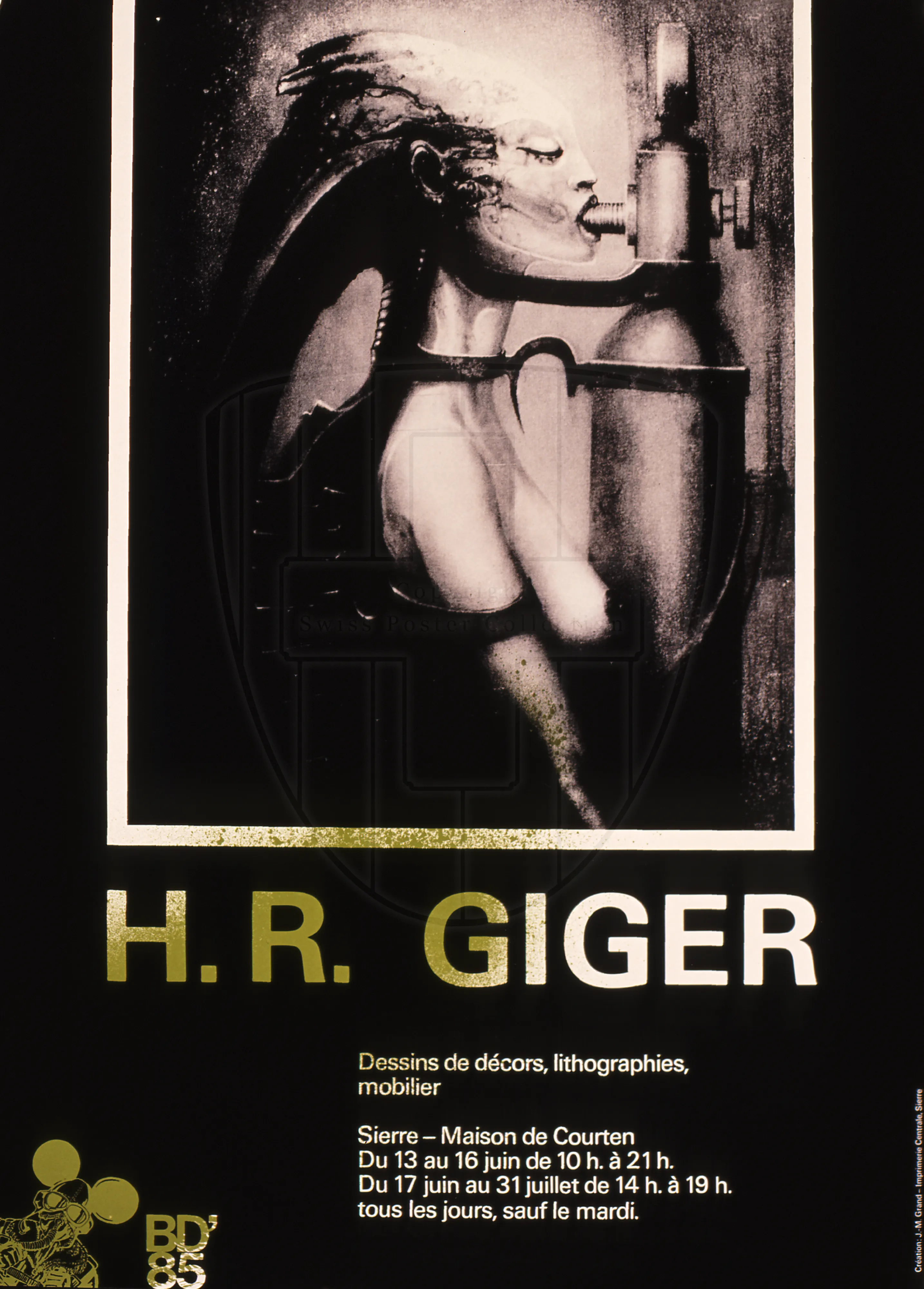 H. R. Giger, dessins de décors