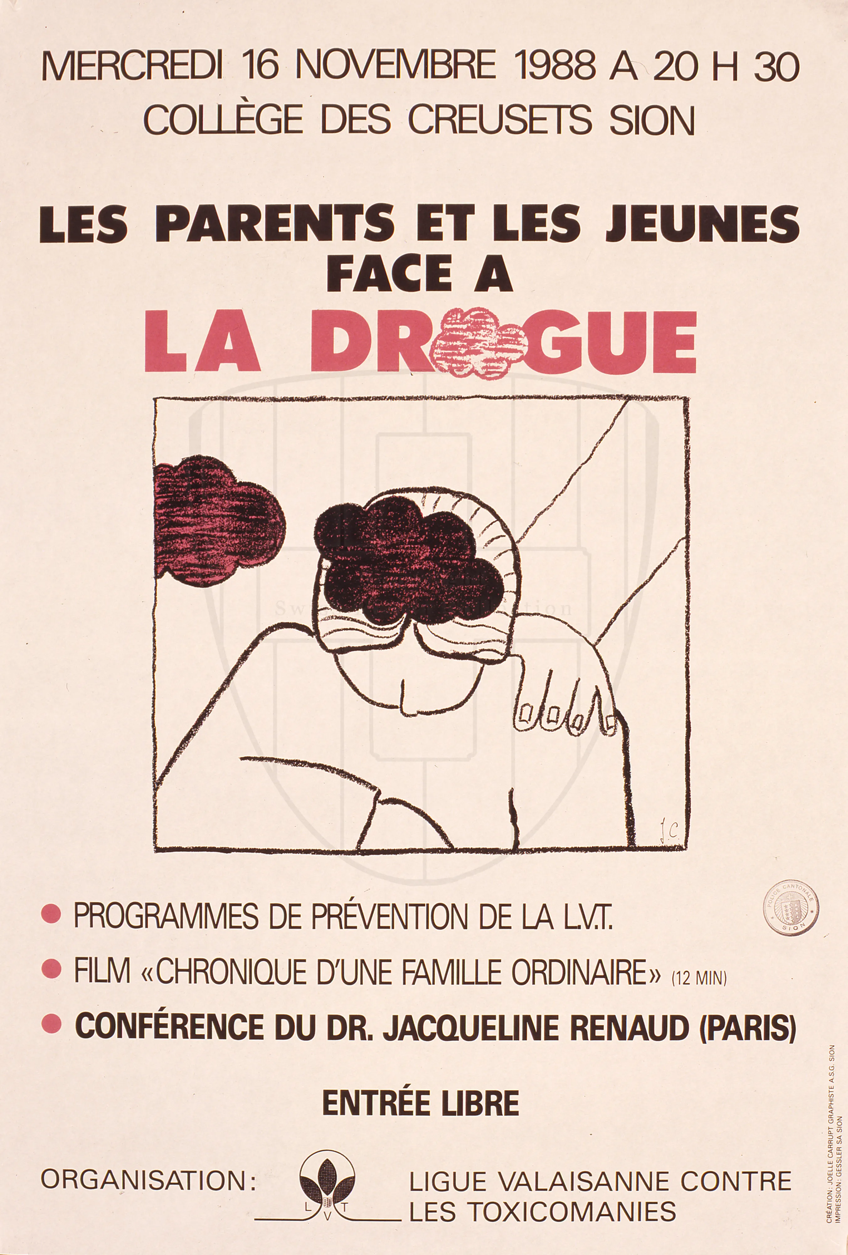 Mercredi 16 novembre 1988 … , Collège des Creusets Sion