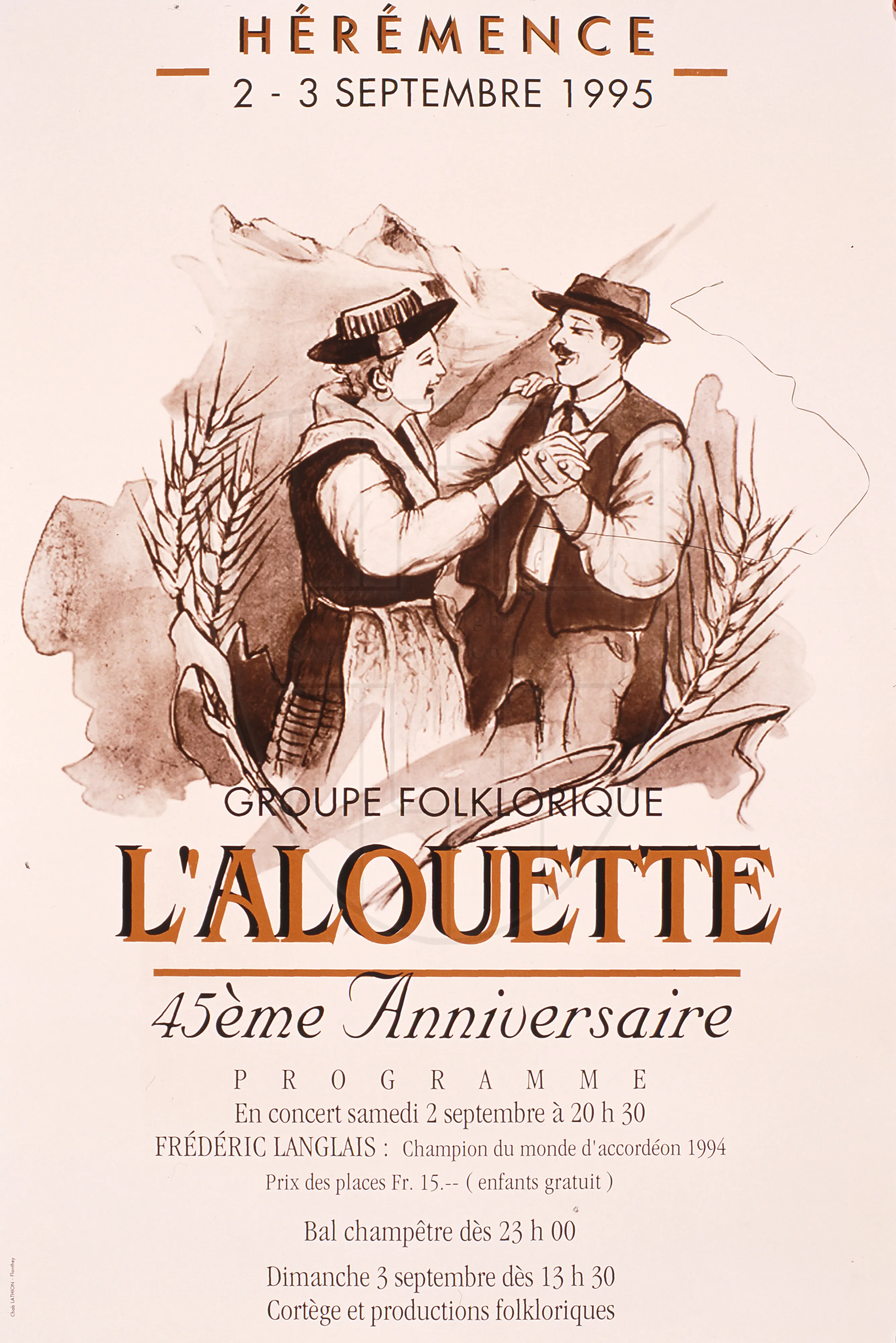 Hérémence, 2-3 septembre 1995