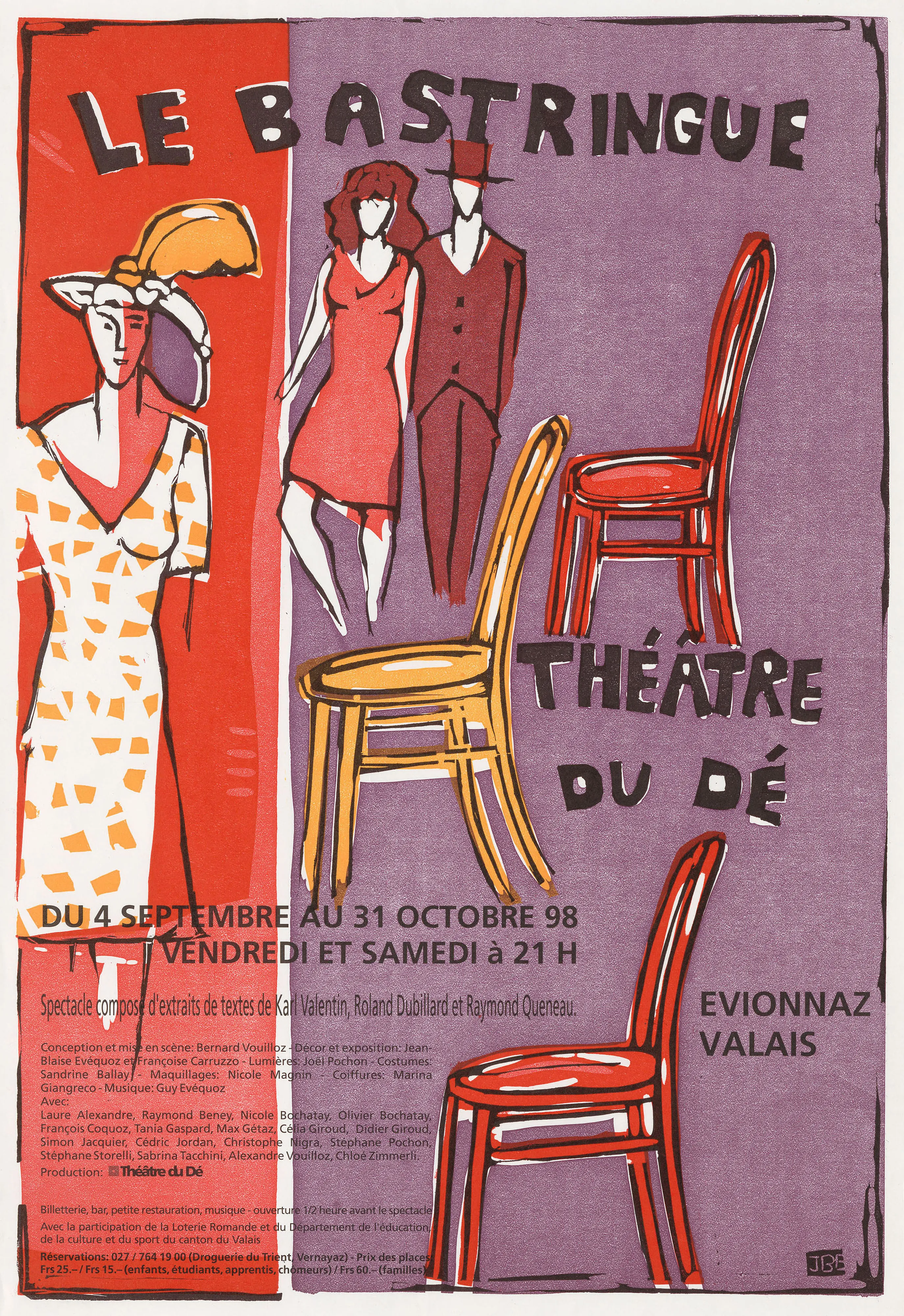 Le bastringue, Conception et mise en scène Bernard Vouilloz