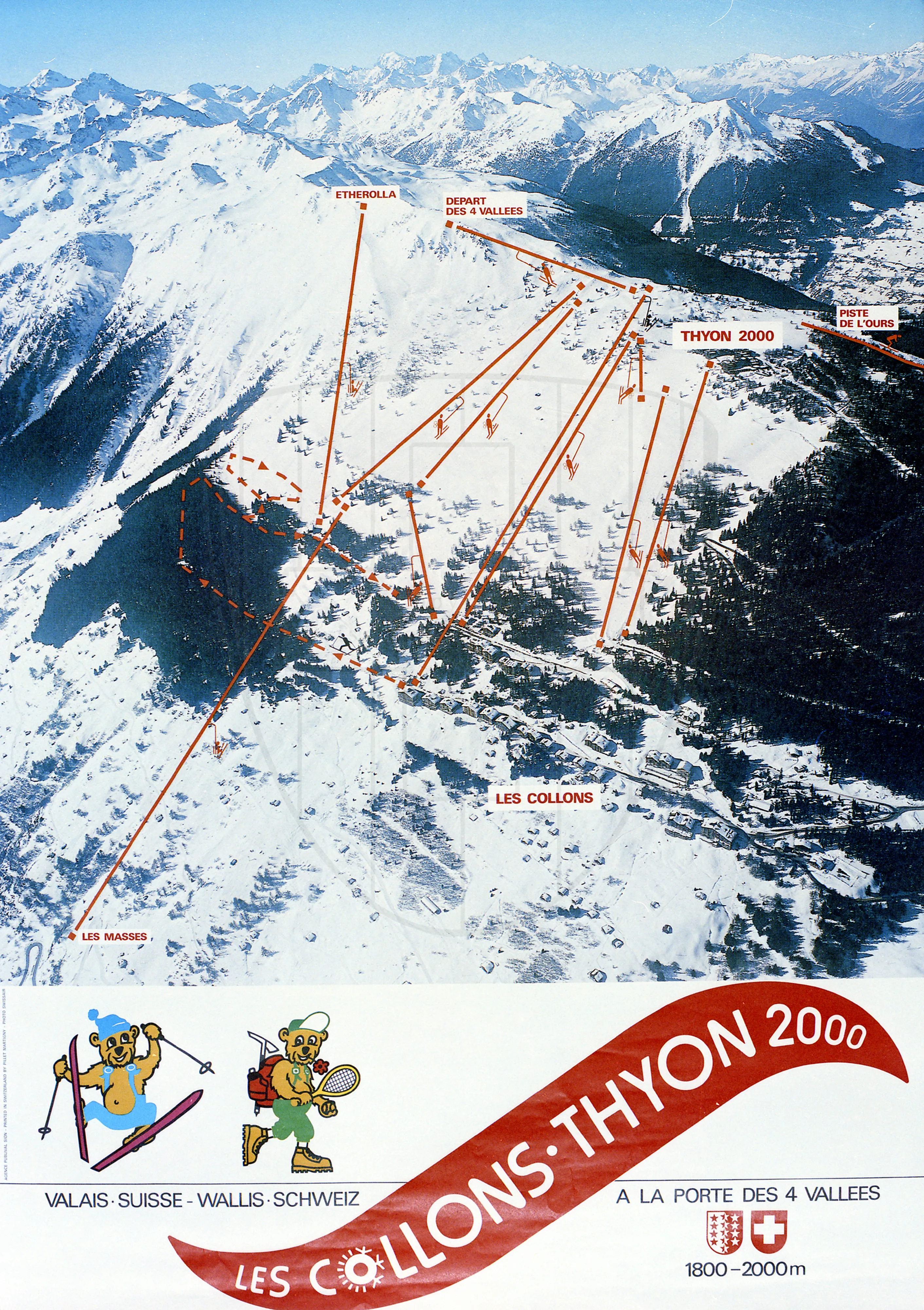 Valais. Suisse – Wallis. Schweiz, les Collons. Thyon 2000