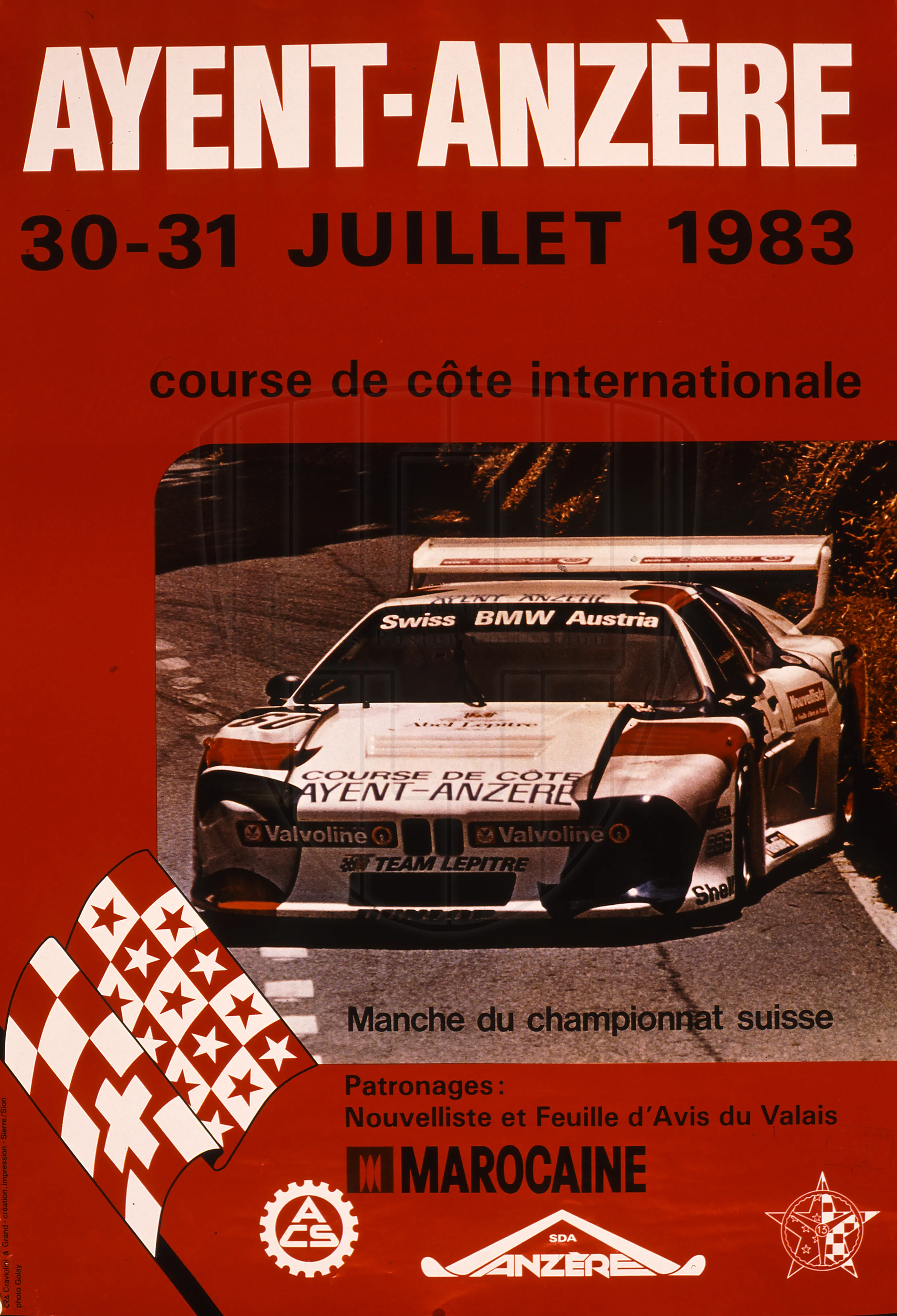 Ayent-Anzère, 30-31 juillet 1983