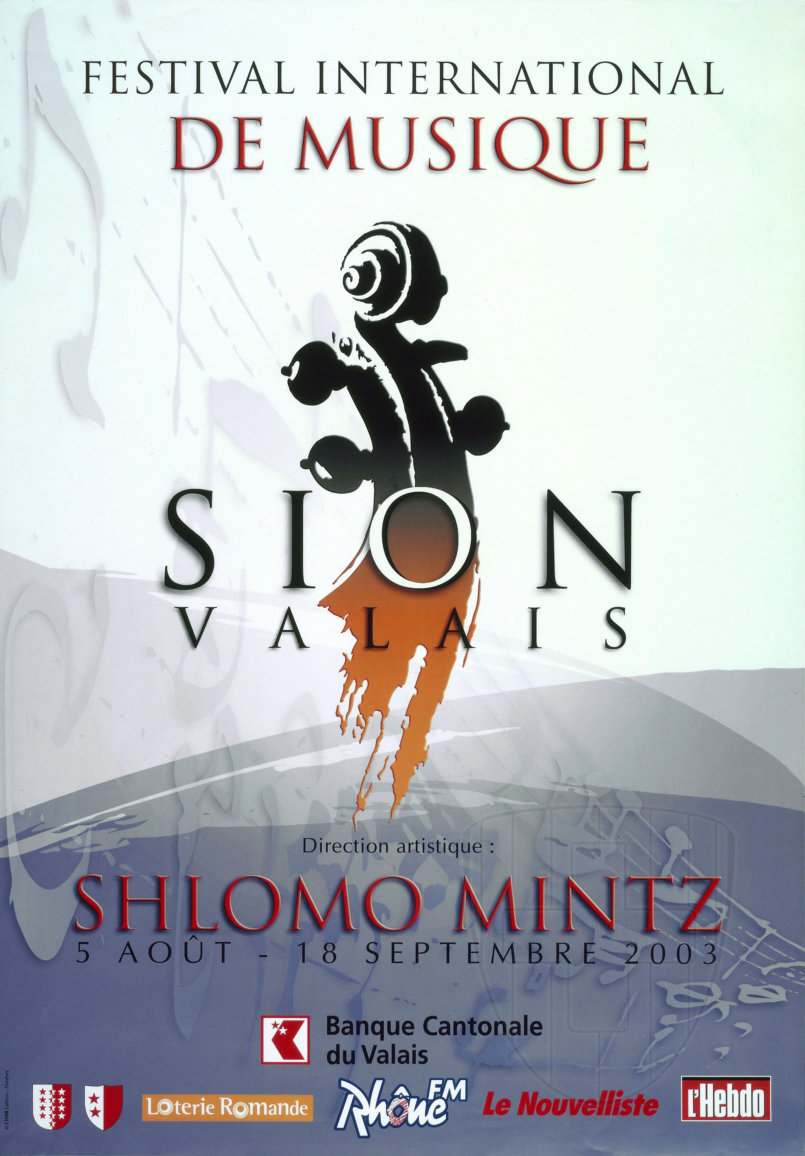 Festival international de musique. Sion Valais