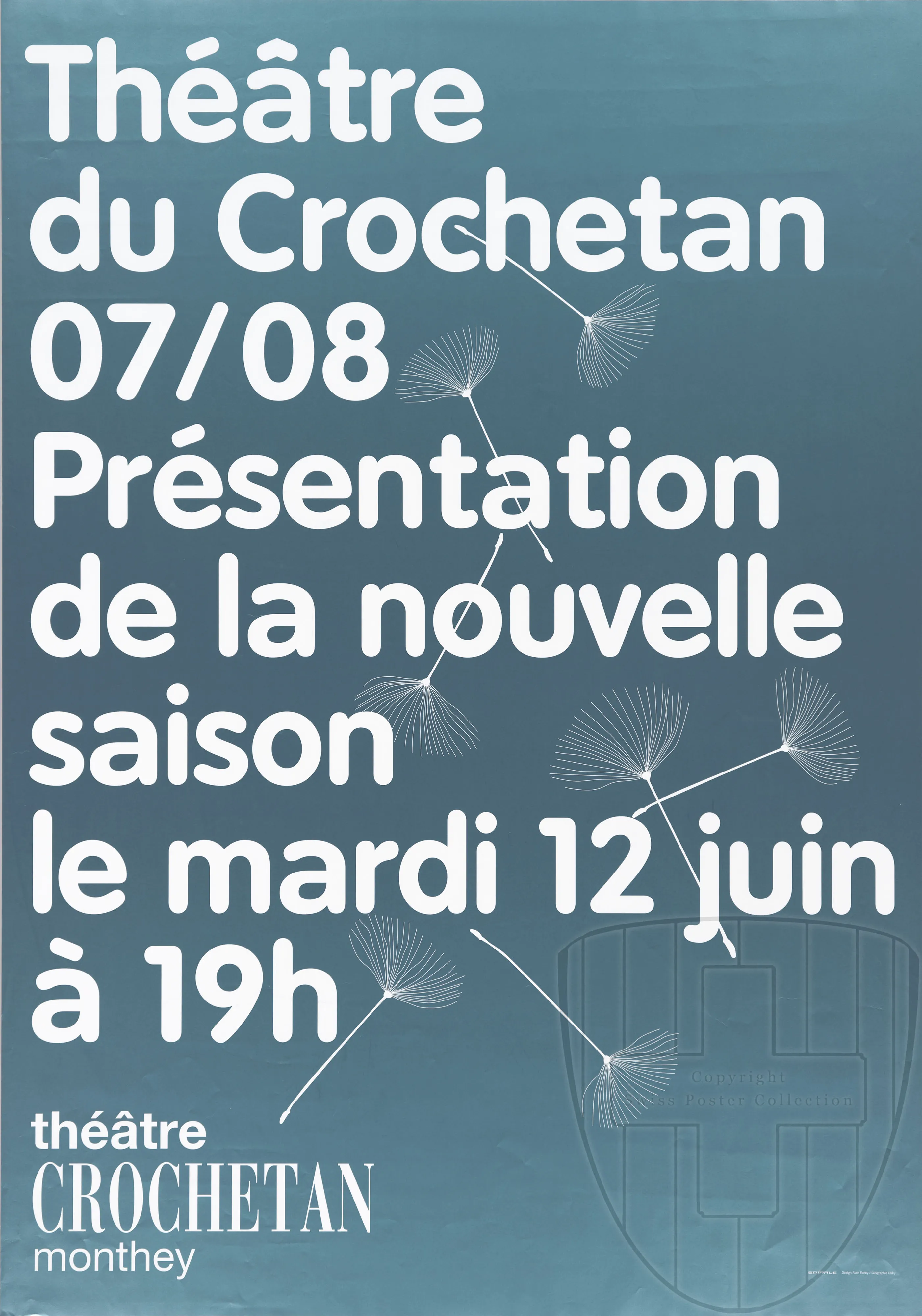 Théâtre Crochetan 07/08. Présentation de la nouvelle saison le mardi 12 juin à 19h