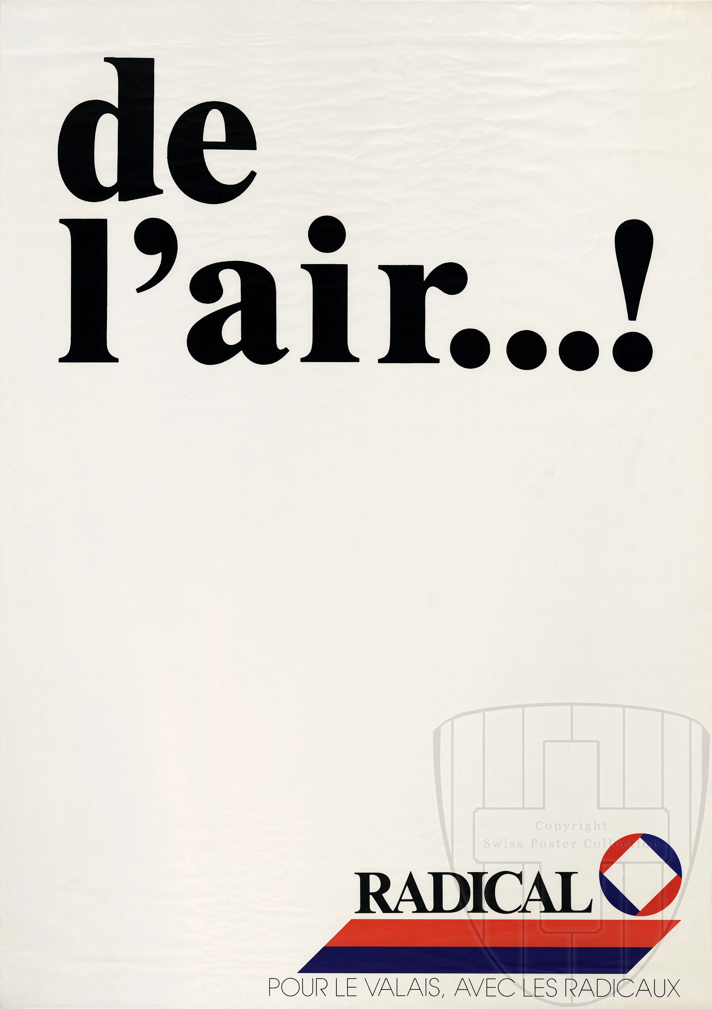 De l’air…! Pour le Valais, avec les radicaux