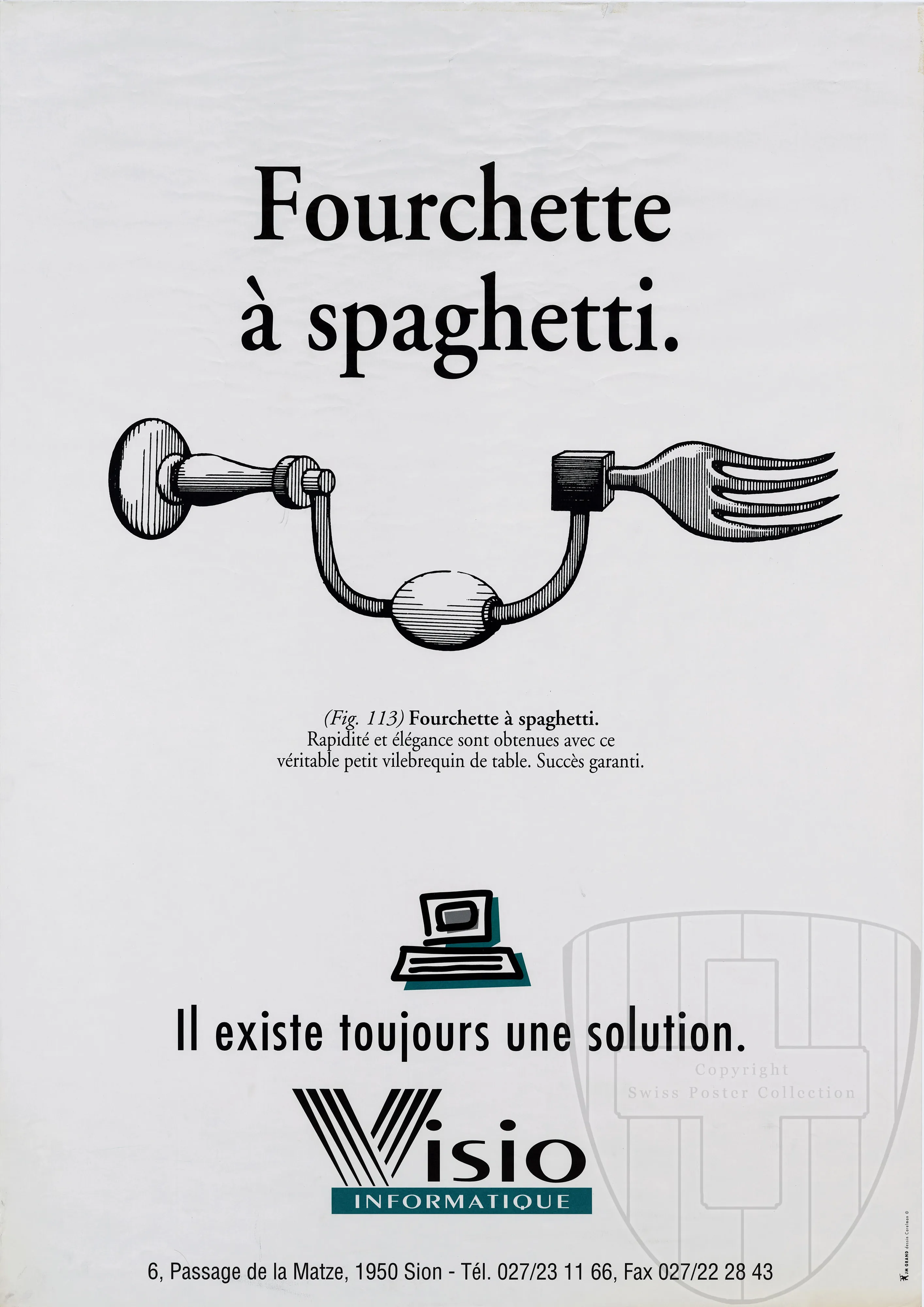 Fourchette à spaghetti. Il existe toujours une solution, Visio informatique
