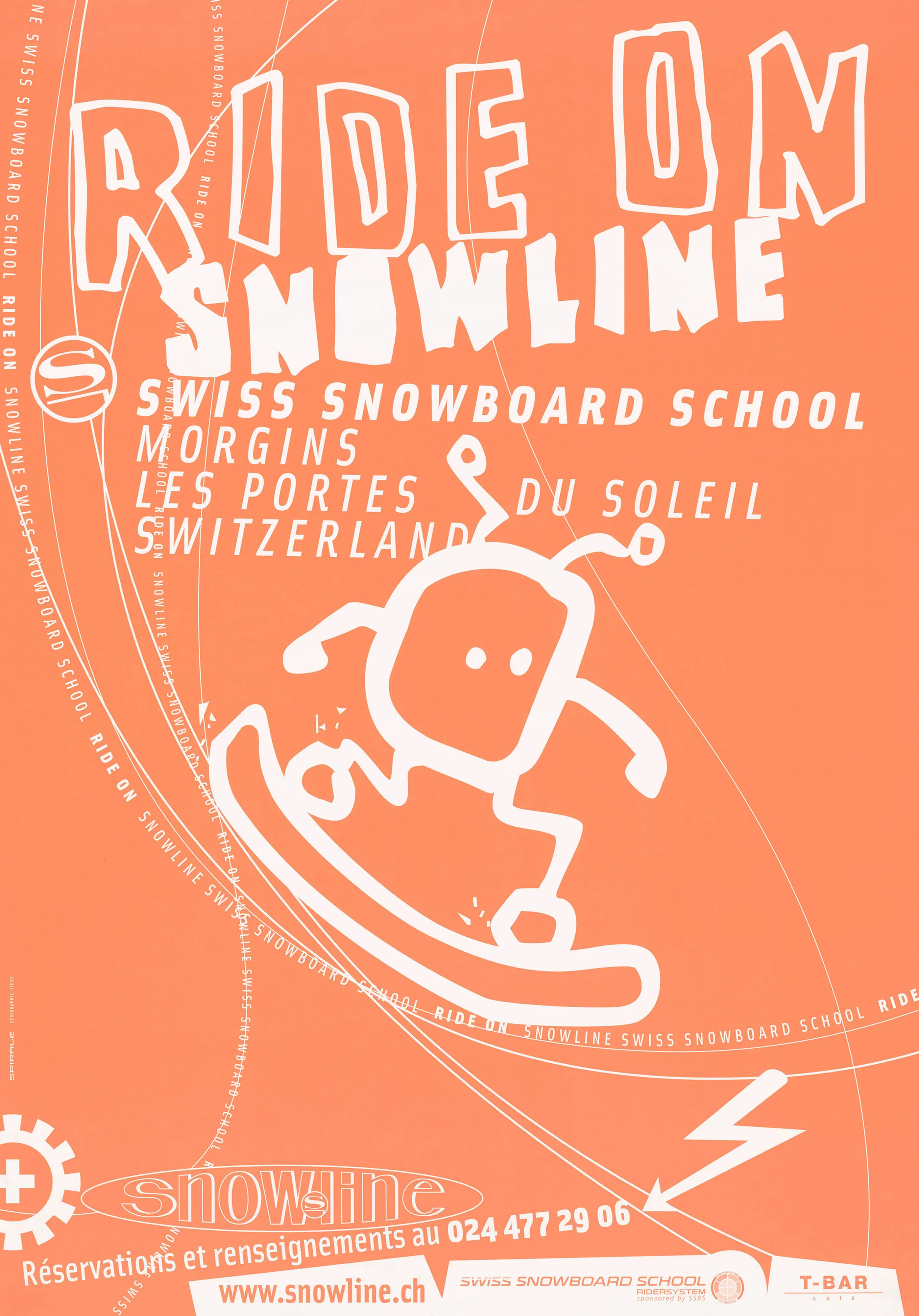 Ride on Snowline. Swiss Snowboard School