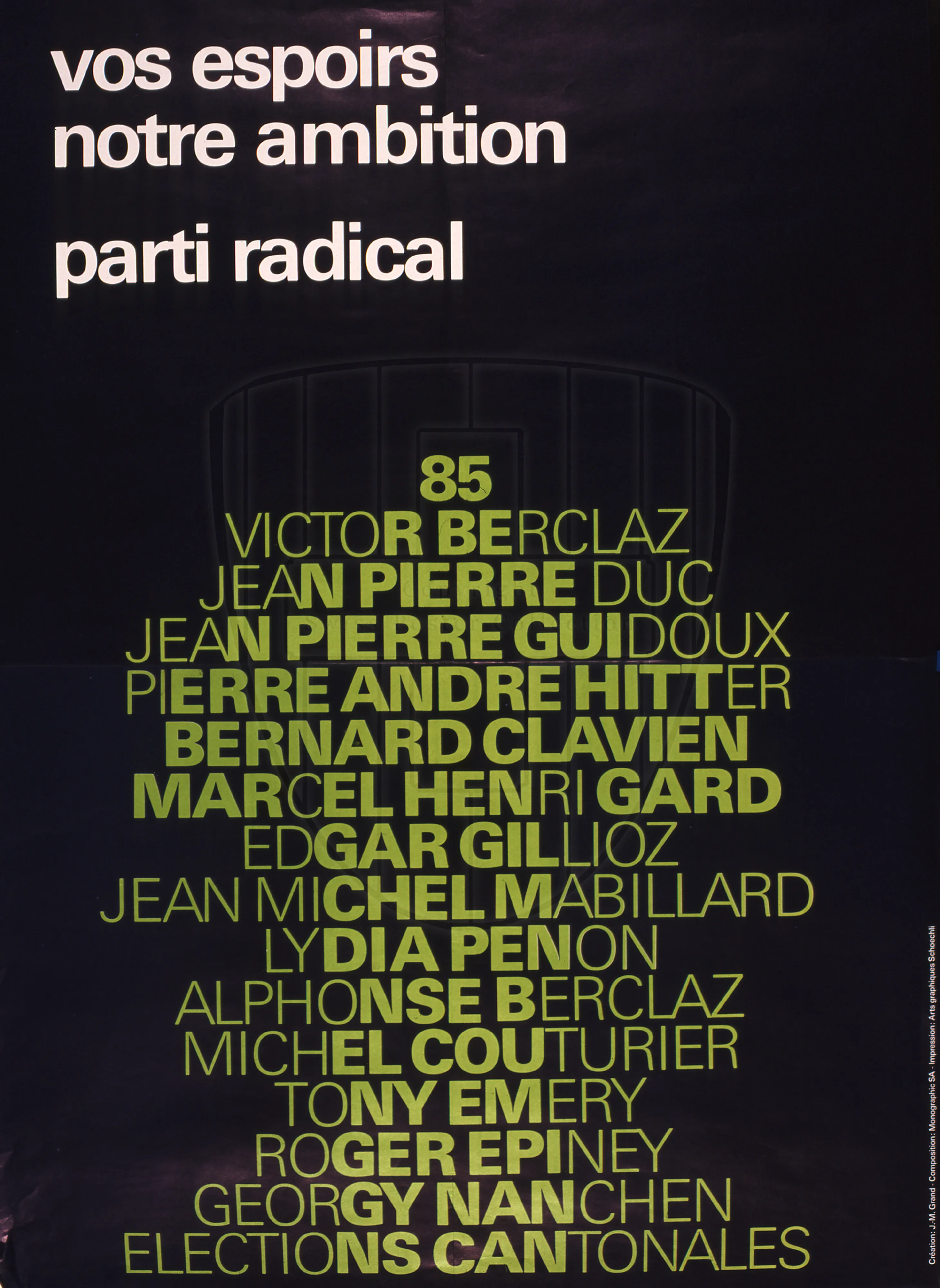 Vos espoirs, notre ambition